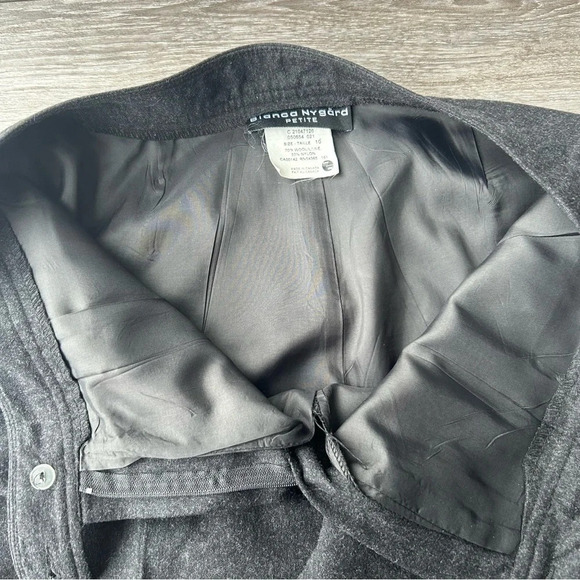 Vintage Bianca Nygard Grey Wool Blend High Waist Ankle Length Mom Pants - Picture 10 of 12